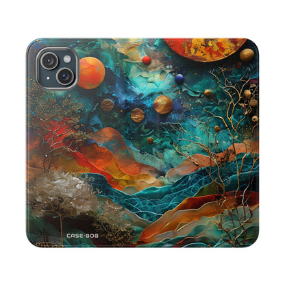 Solar Orbit Orange - iPhone 15 Plus Cover - Pung