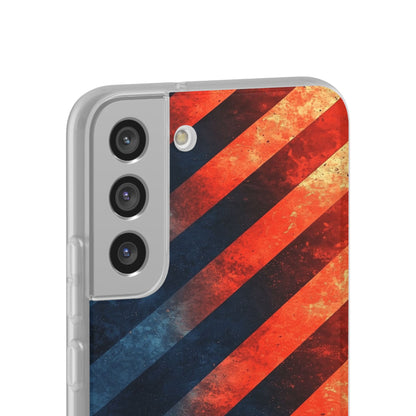 Diagonal Stripes Blaze Samsung S22 Plus Case - Soft