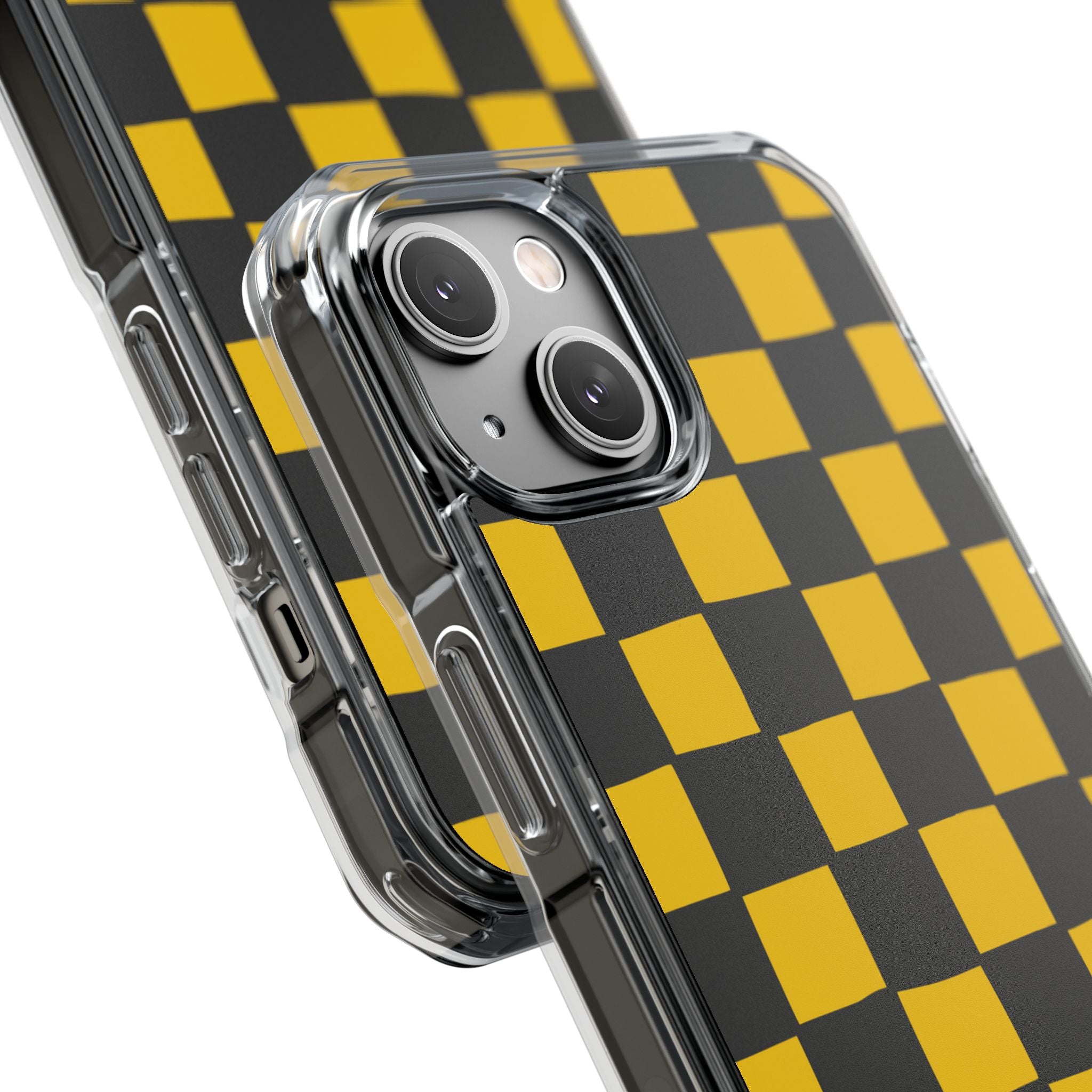 Yellow Squares Dance iPhone Case - Impact