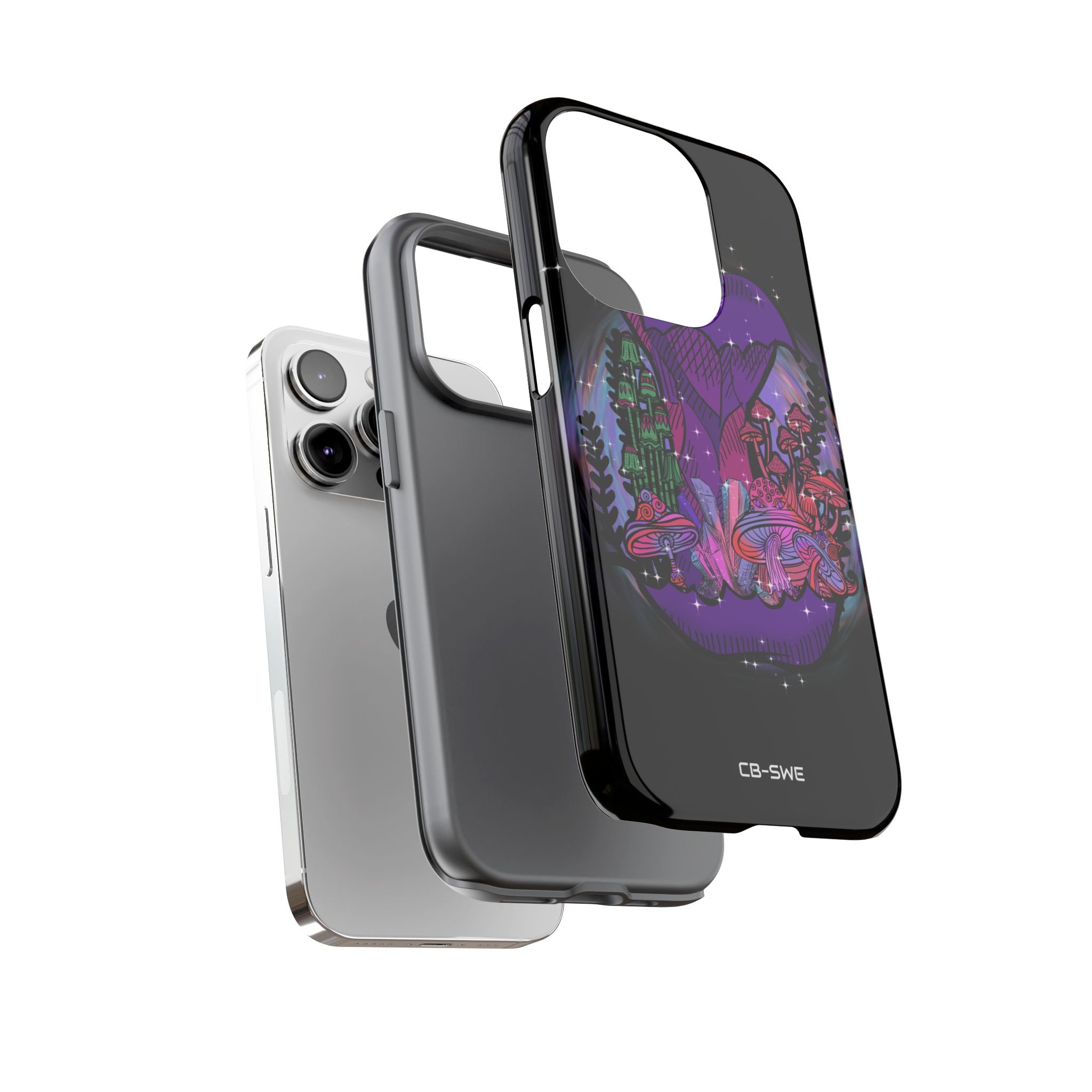 Mystical Purple Apple - iPhone Case
