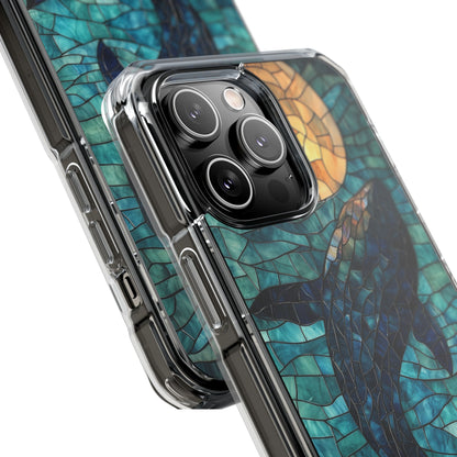 Whale Dives Upward iPhone Case - Impact