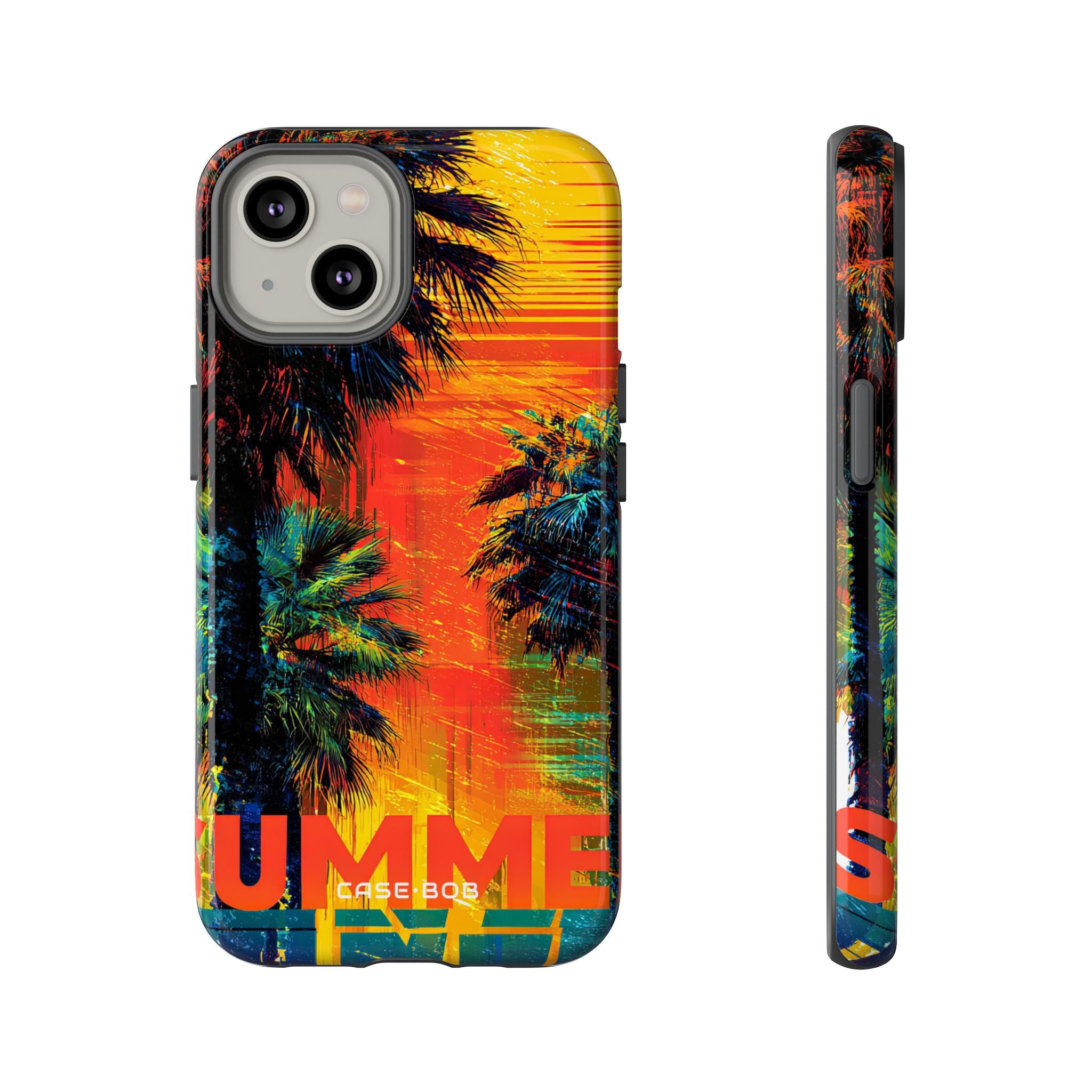 Tropical Sunburst iPhone 14 Case - Tough