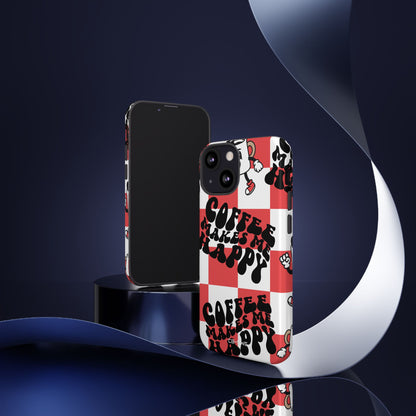 Joyful Coffee Celebration - iPhone Case