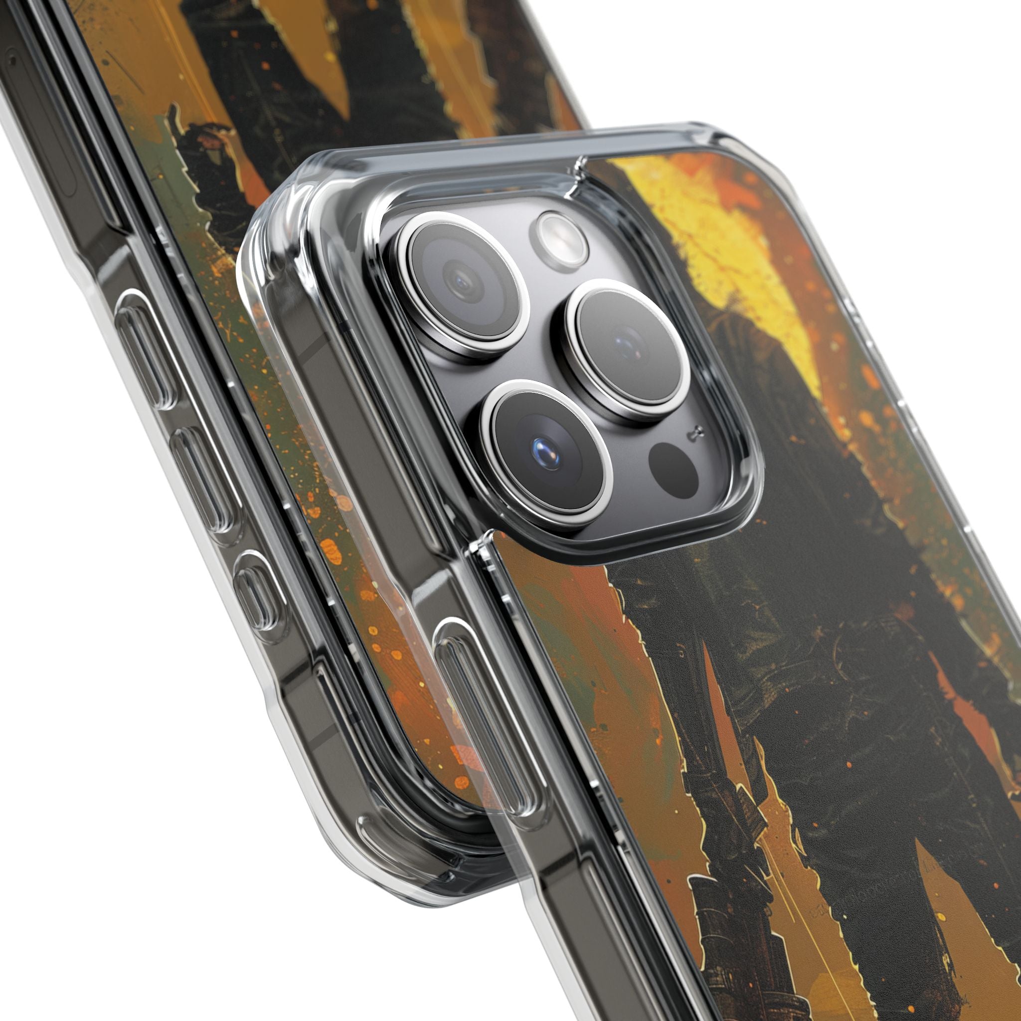 Crimson Fallout Horizon iPhone 15 - Impact Clear+