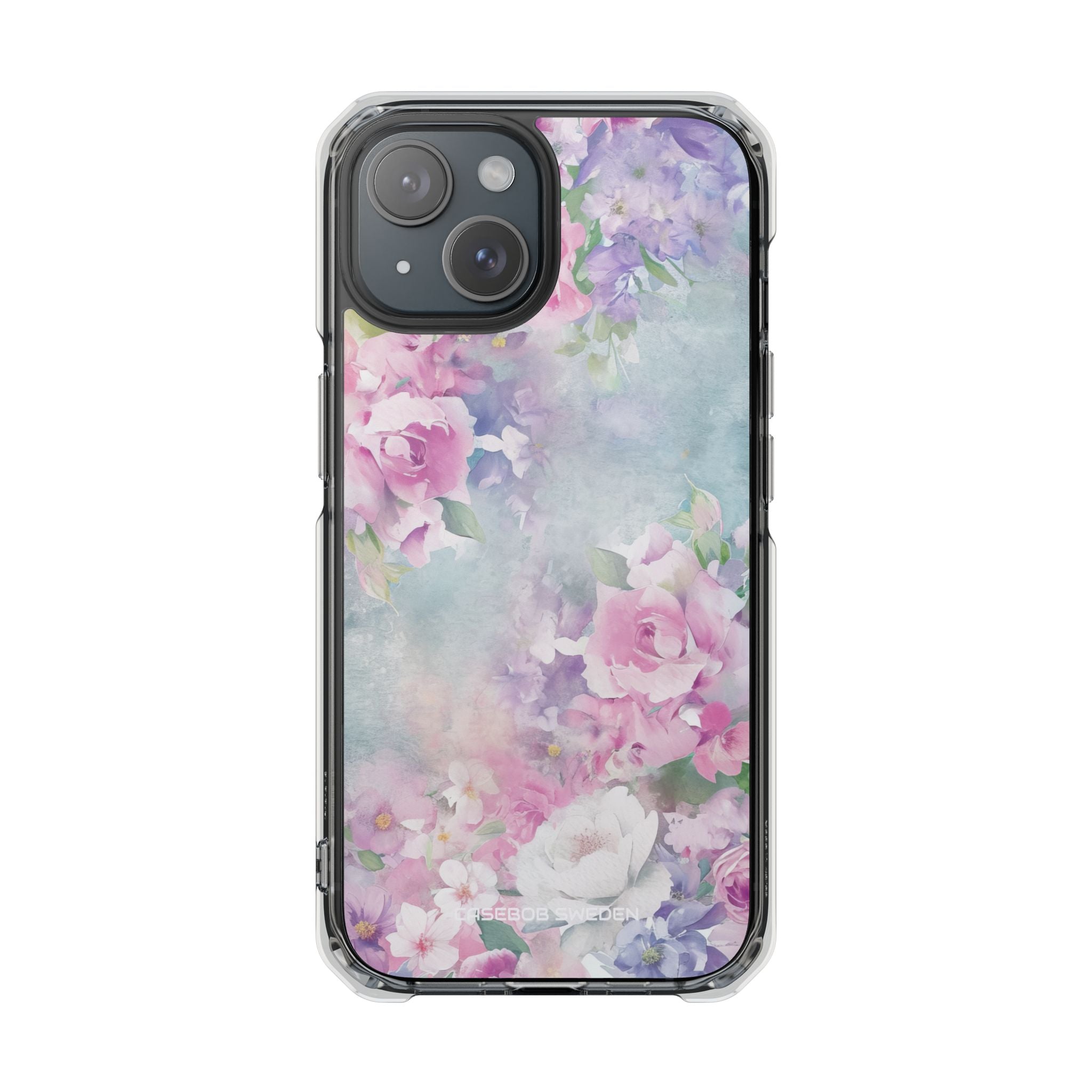 Dreamy Floral Watercolor - Clear Impact iPhone 15 Phone Case