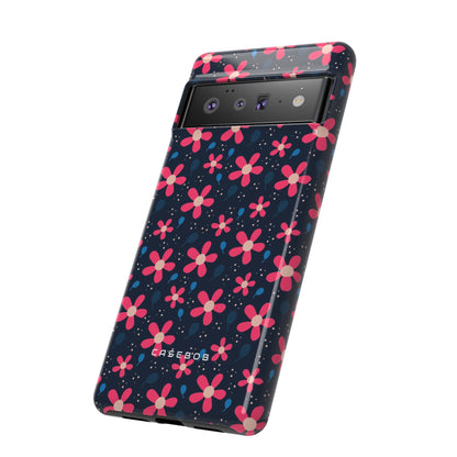 Pink Flower Pattern - Protective Phone Case