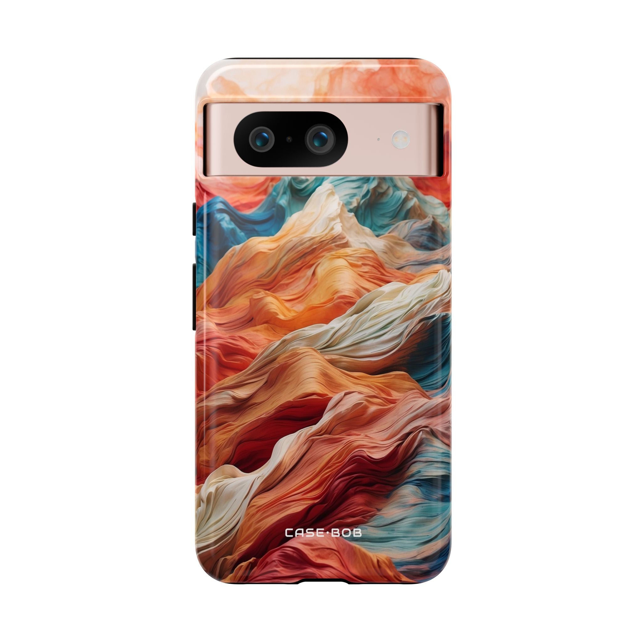Fabric Peaks Cream Google Pixel 8 Case - Tough