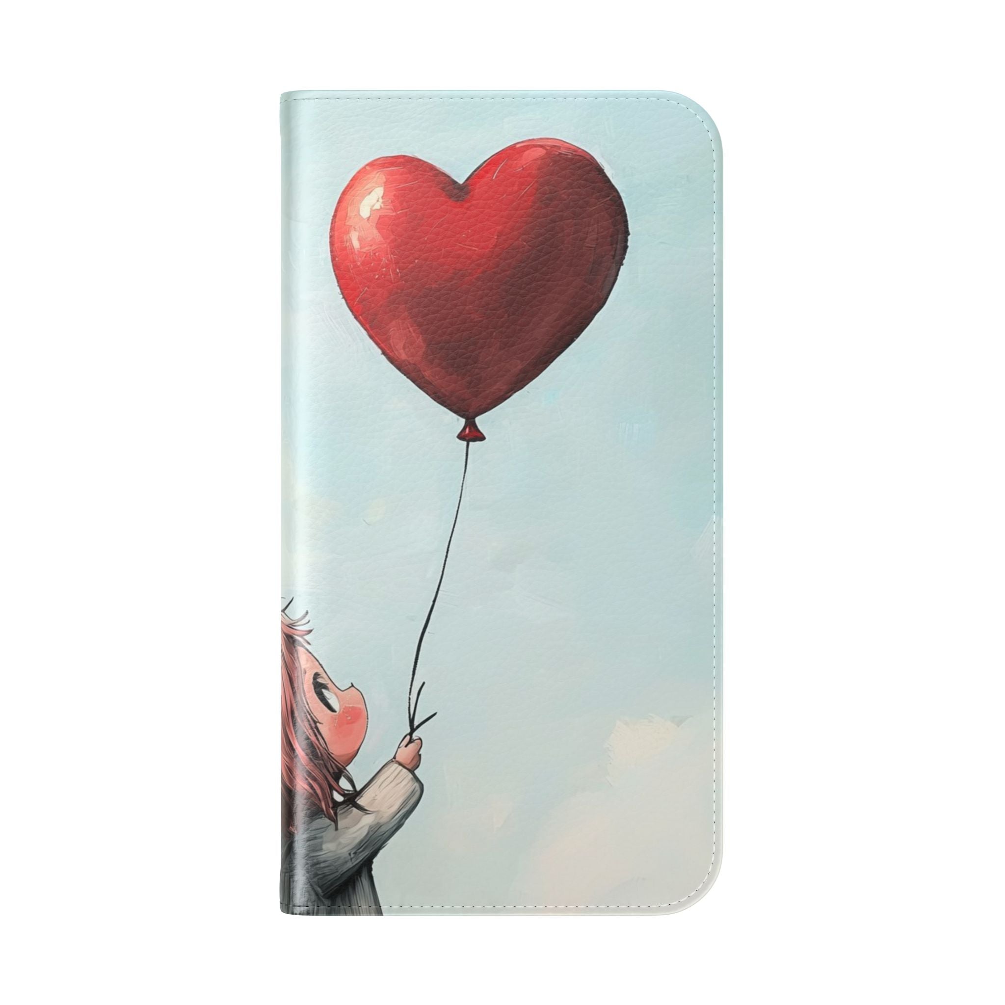 Heart Balloon Whimsy - iPhone 15 Pro Max Case - Wallet