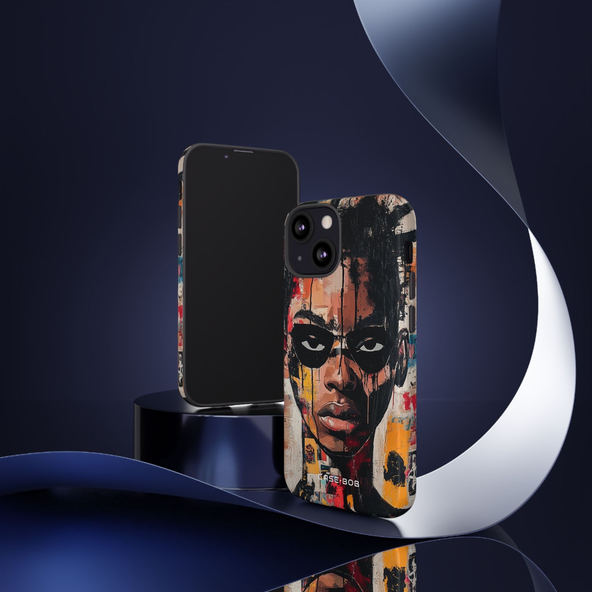 Masked Portrait Drips iPhone 13 Mini Case - Tough