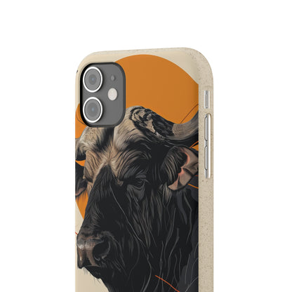 Majestic Buffalo Sun | Biodegradable Phone Case