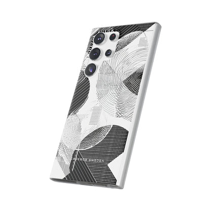 Geometric Monochrome Flow Samsung S23 - Flexi Phone Case