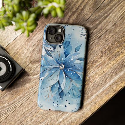 Floral Frost Embrace - iPhone Case