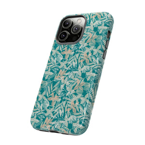 Dark Green Leaf Leaf - Protective Phone Case