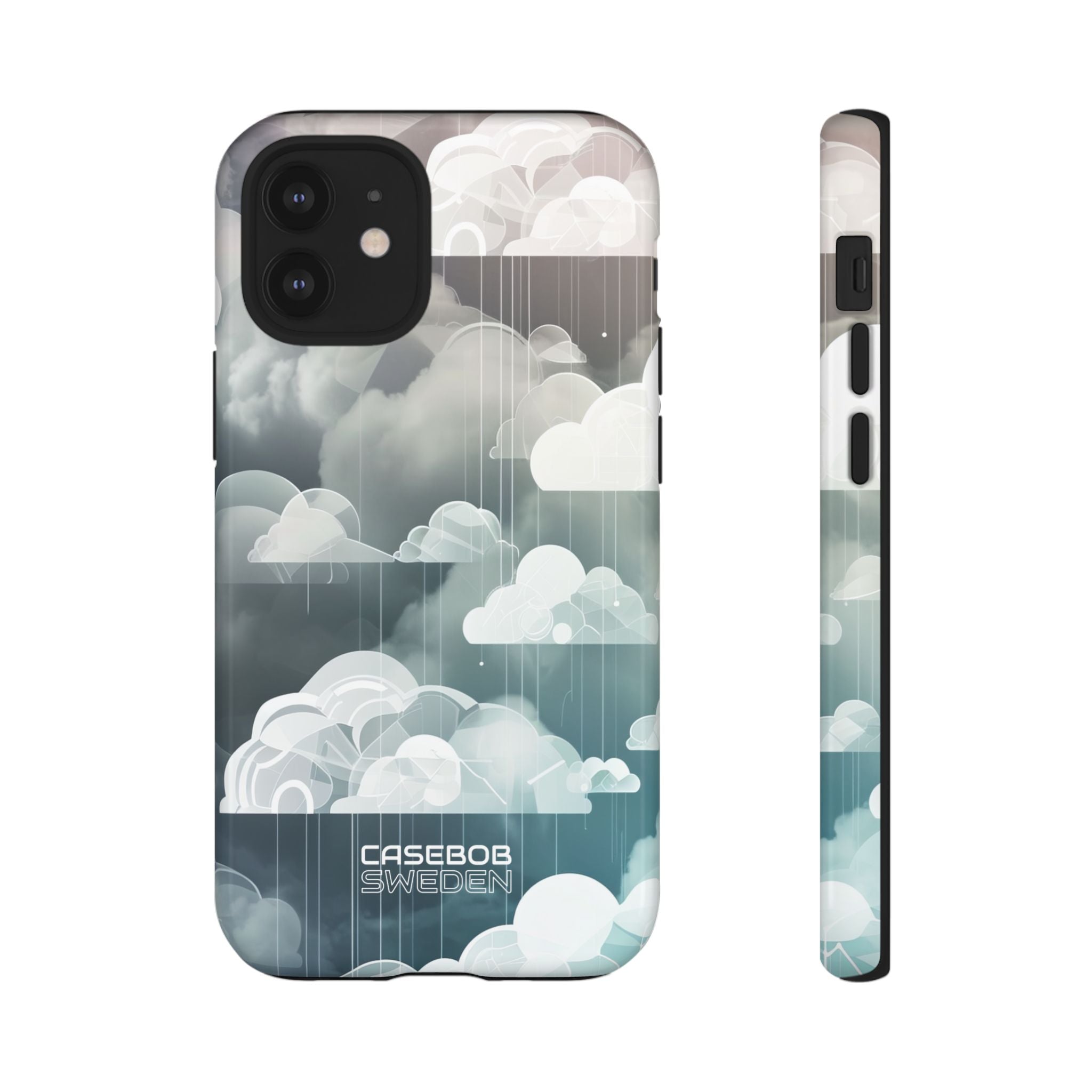 Silver Dream Clouds iPhone 12 - Tough