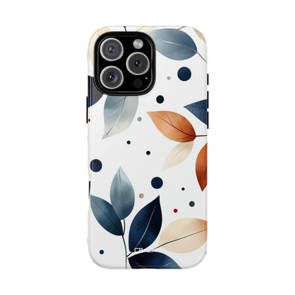 Leaves And Circles - iPhone Case