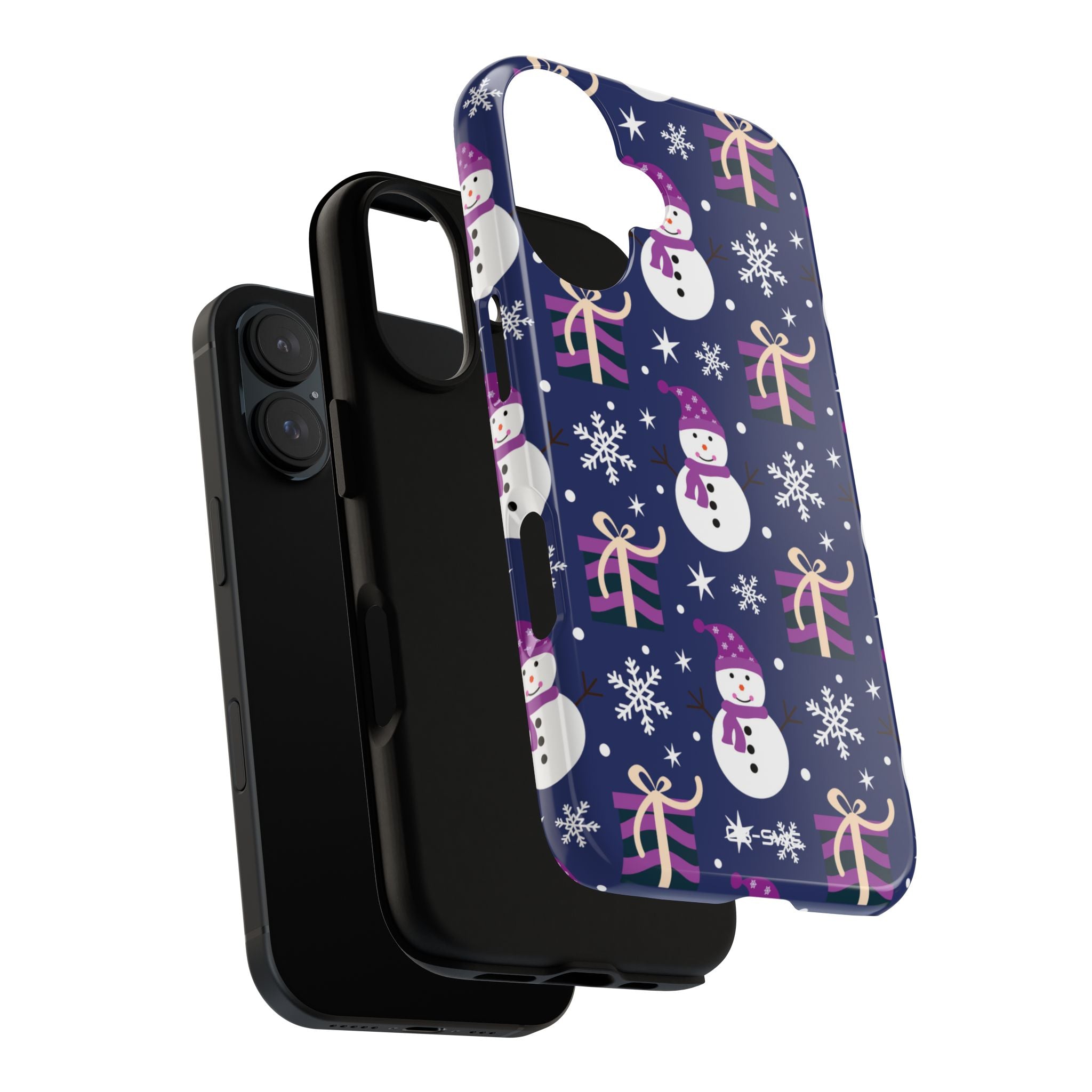 Snowmen Gift Giving - iPhone Case