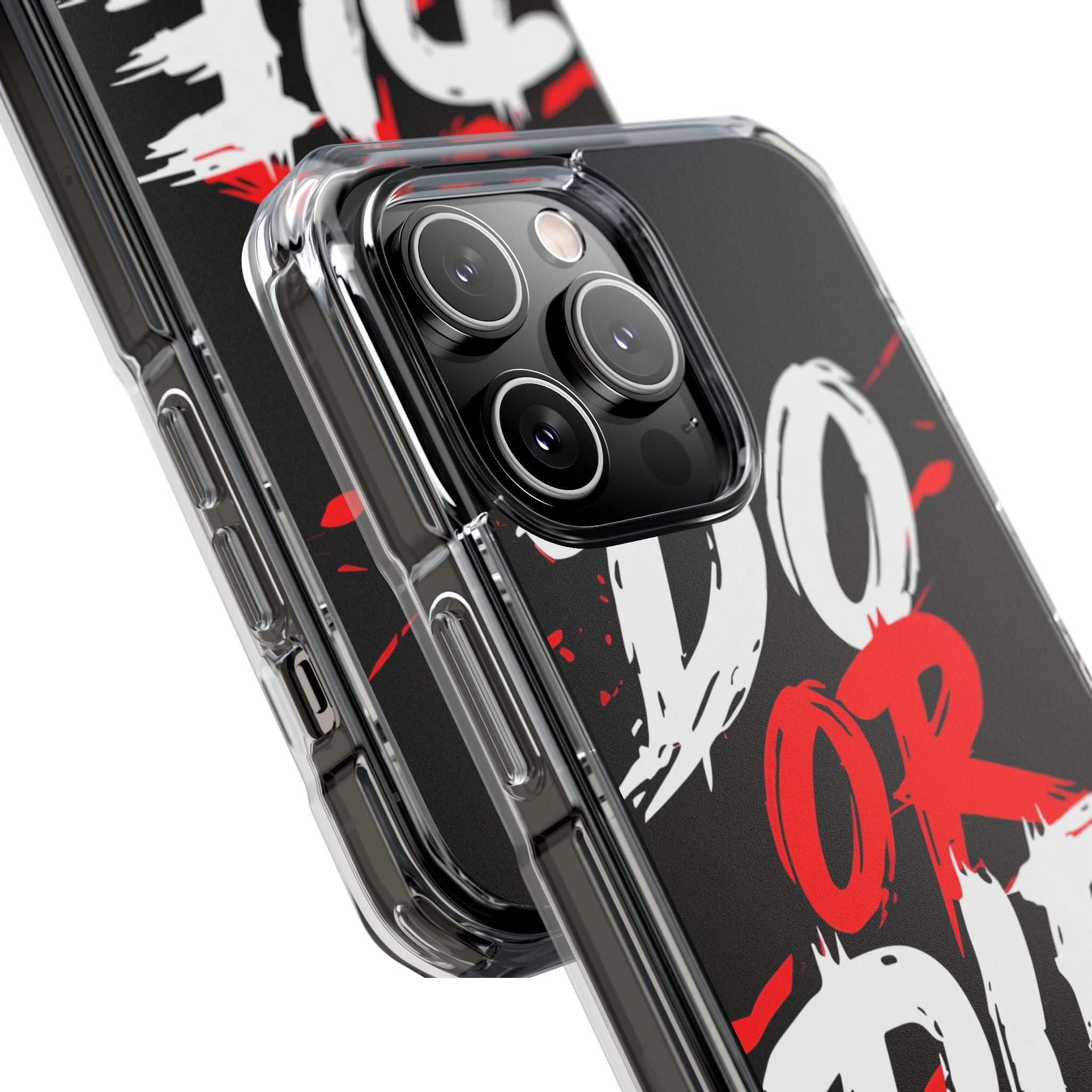 Intense Typography Contrast iPhone Case - Impact