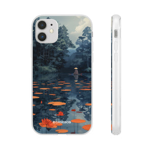 Tranquil Lotus Serenity | Flexible Phone Case for iPhone