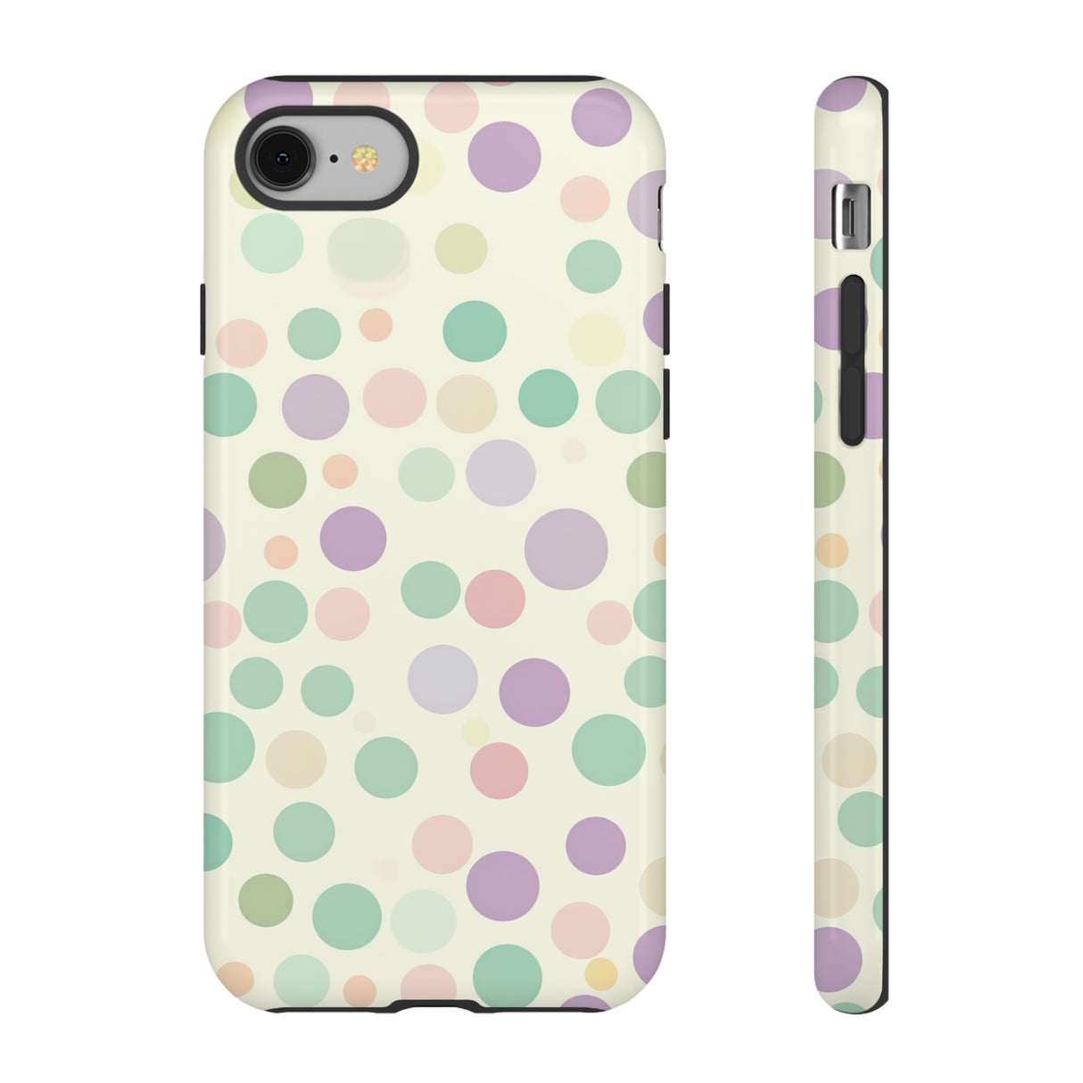 Polka Dot Pastel Harmony - Protective Phone Case