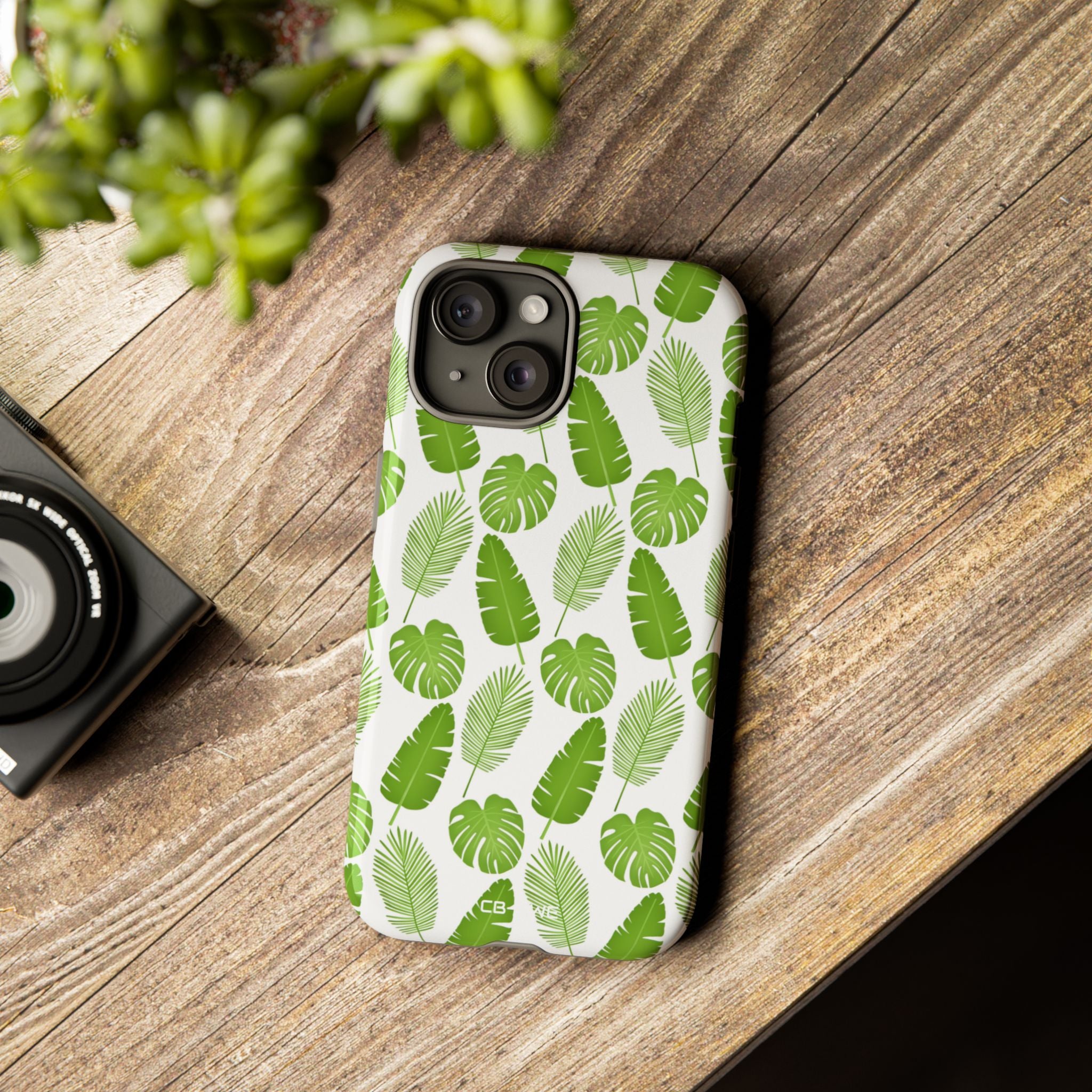 Tropical Leaf Harmony - iPhone Case