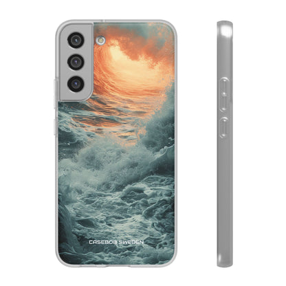 Fiery Wave Power - Flexi Samsung S22 Phone Case