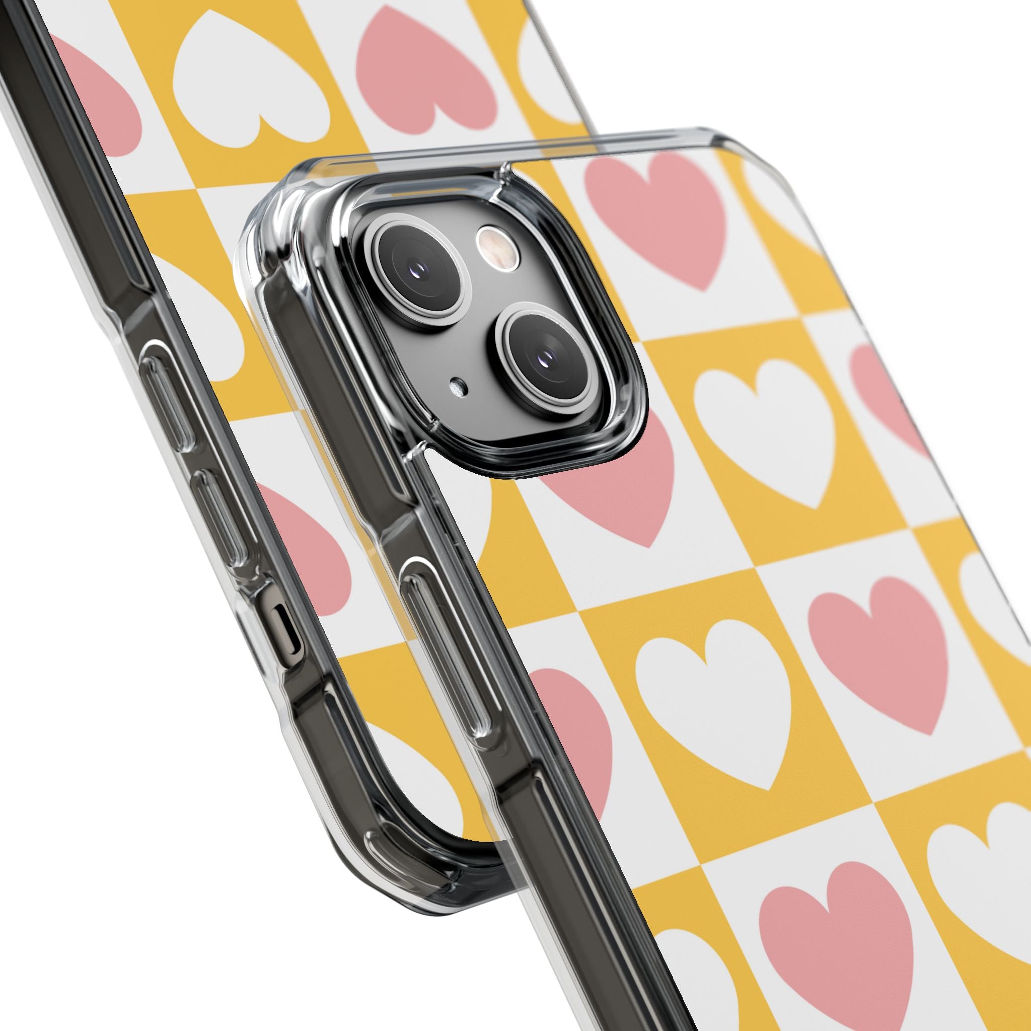 Heart Grid Harmony iPhone Case - Impact