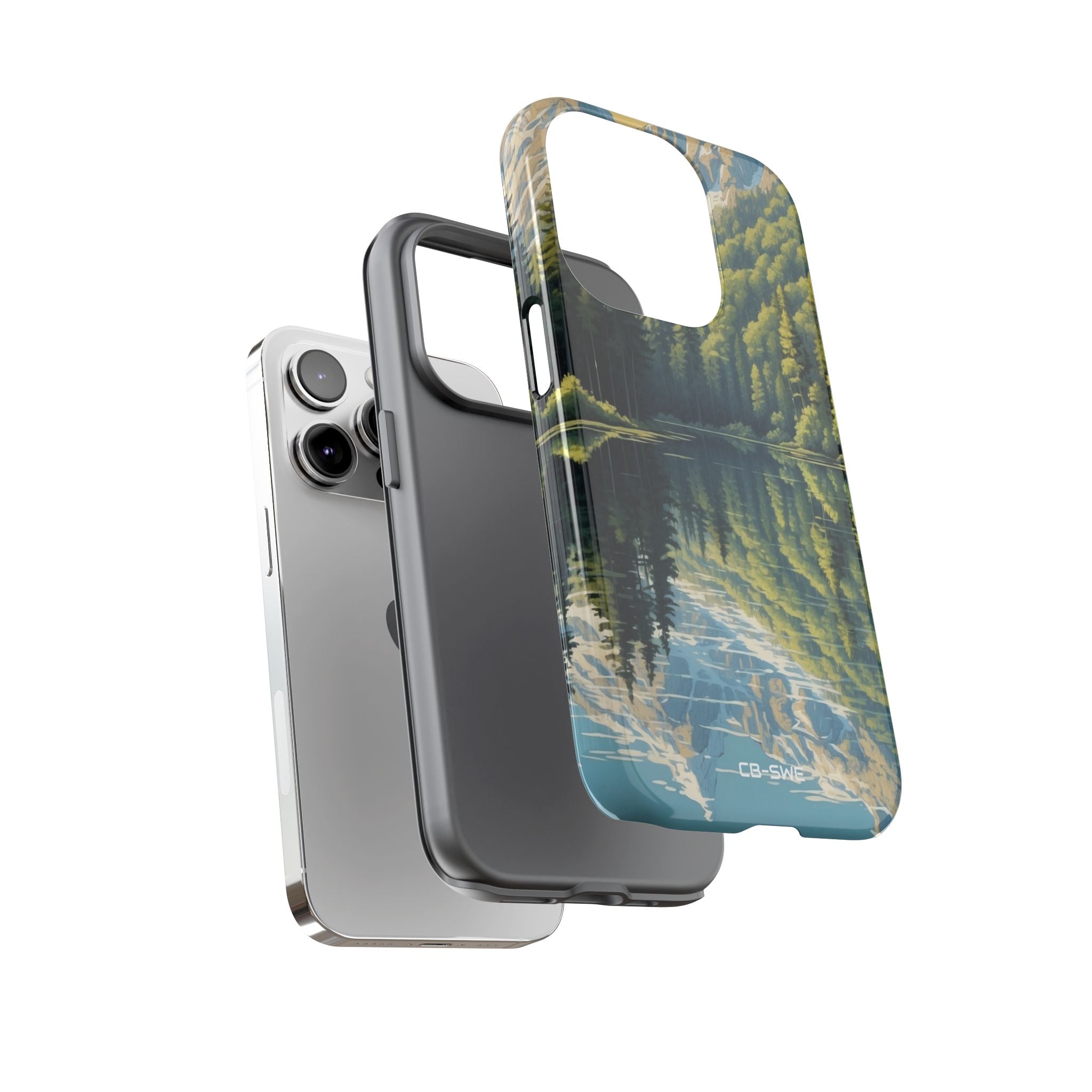Mountain Peaks Reflect - iPhone Case