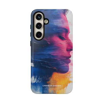 Blue Magenta Portrait - Tough Samsung S24 Phone Case