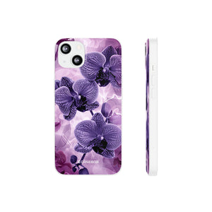 Strahlendes Orchideen-Design | Handyhülle für iPhone (flexible Hülle) 