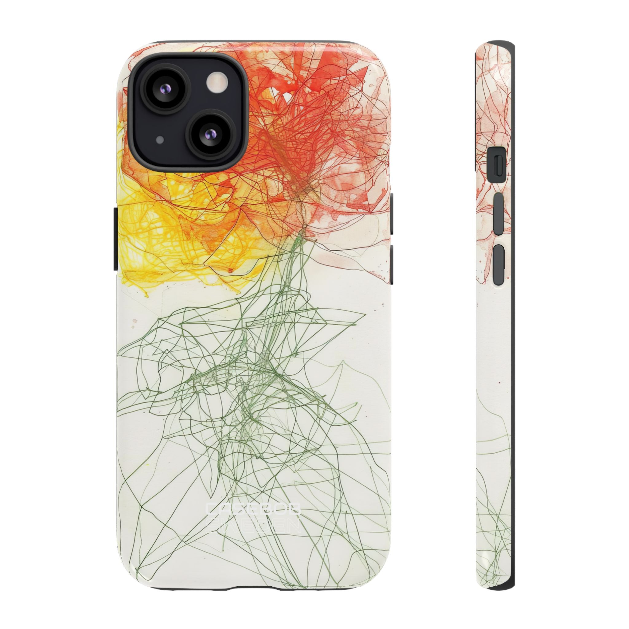 Fiery Blossom Tangle iPhone 13 - Tough