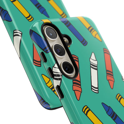 Crayons Dance Playfully - Samsung Case