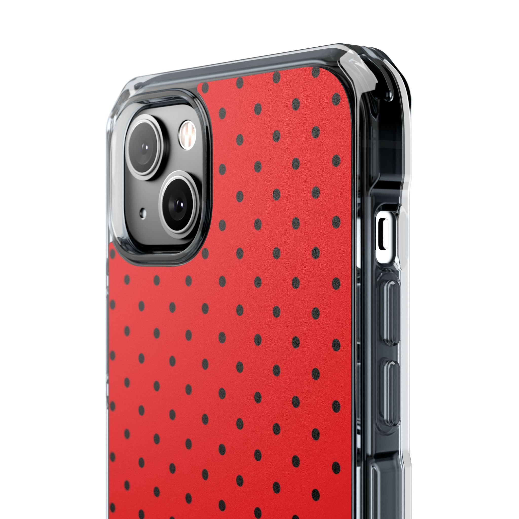 Crimson Dot Matrix iPhone 14 Plus Case - Impact