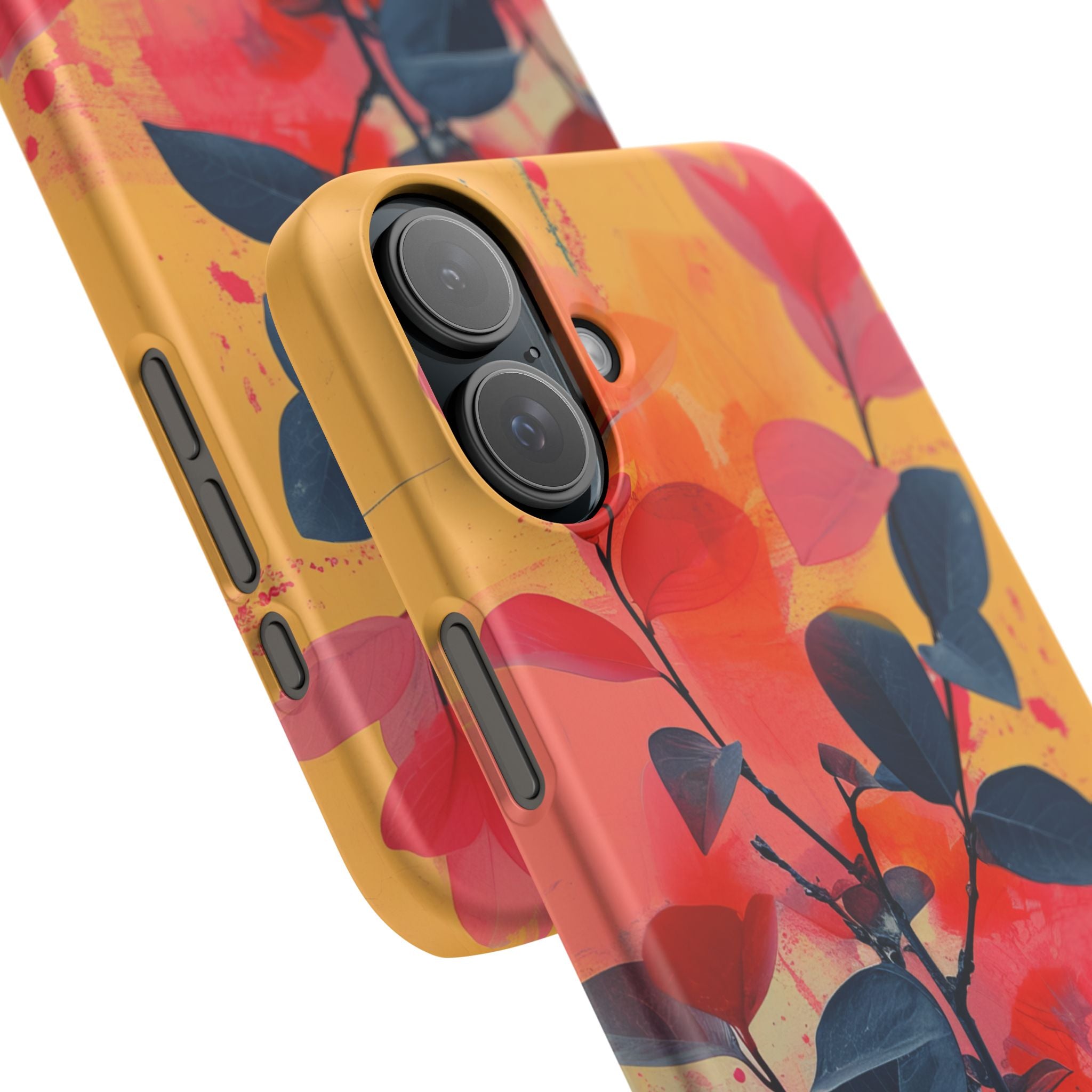 Vivid Floral Harmony iPhone 16 - Slim Phone Case