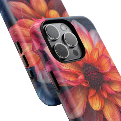 Fiery Bloom Harmony iPhone 15 | Tough+ Phone Case