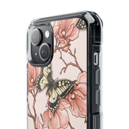 Butterflies and Magnolias Harmony iPhone Case - Impact
