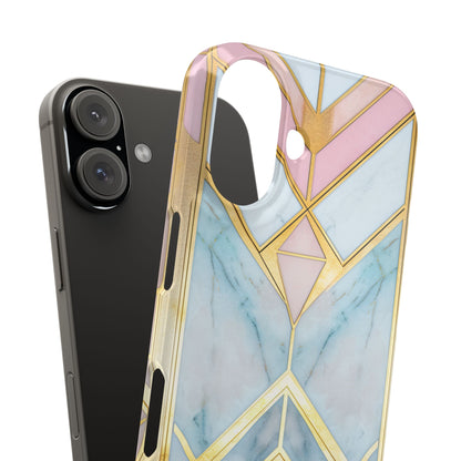 Gold Pink Art Deco - Slim iPhone 16 Phone Case