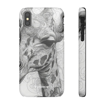 Monochrome Giraffe | Slim Phone Case for iPhone