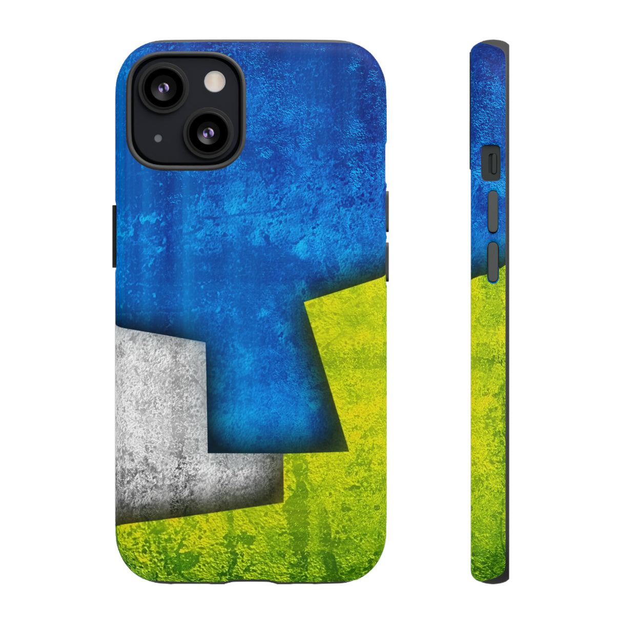 Blue Abstract Art - Protective Phone Case