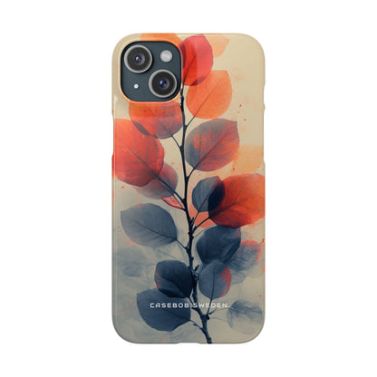 Ethereal Leaf Harmony iPhone 15 - Slim Phone Case