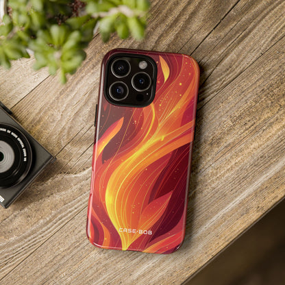 Flaming Flow iPhone 16 Pro Max Case - Tough