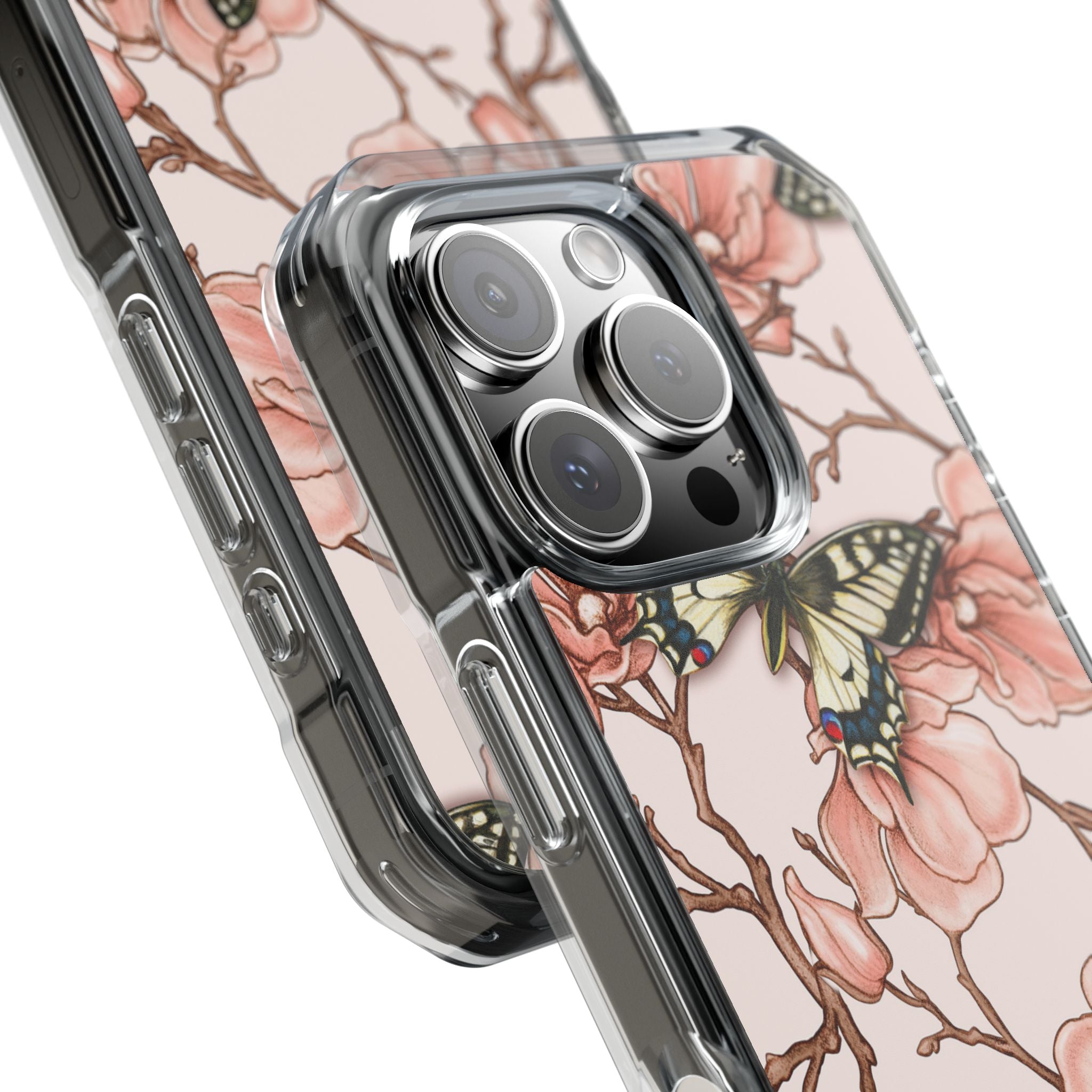 Butterflies and Magnolias Harmony iPhone Case - Impact