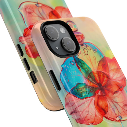 Ethereal Glass Flower iPhone 15 | Tough+ Phone Case