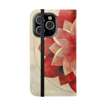 Crimson Bloom - iPhone 16 Pro Case - Wallet