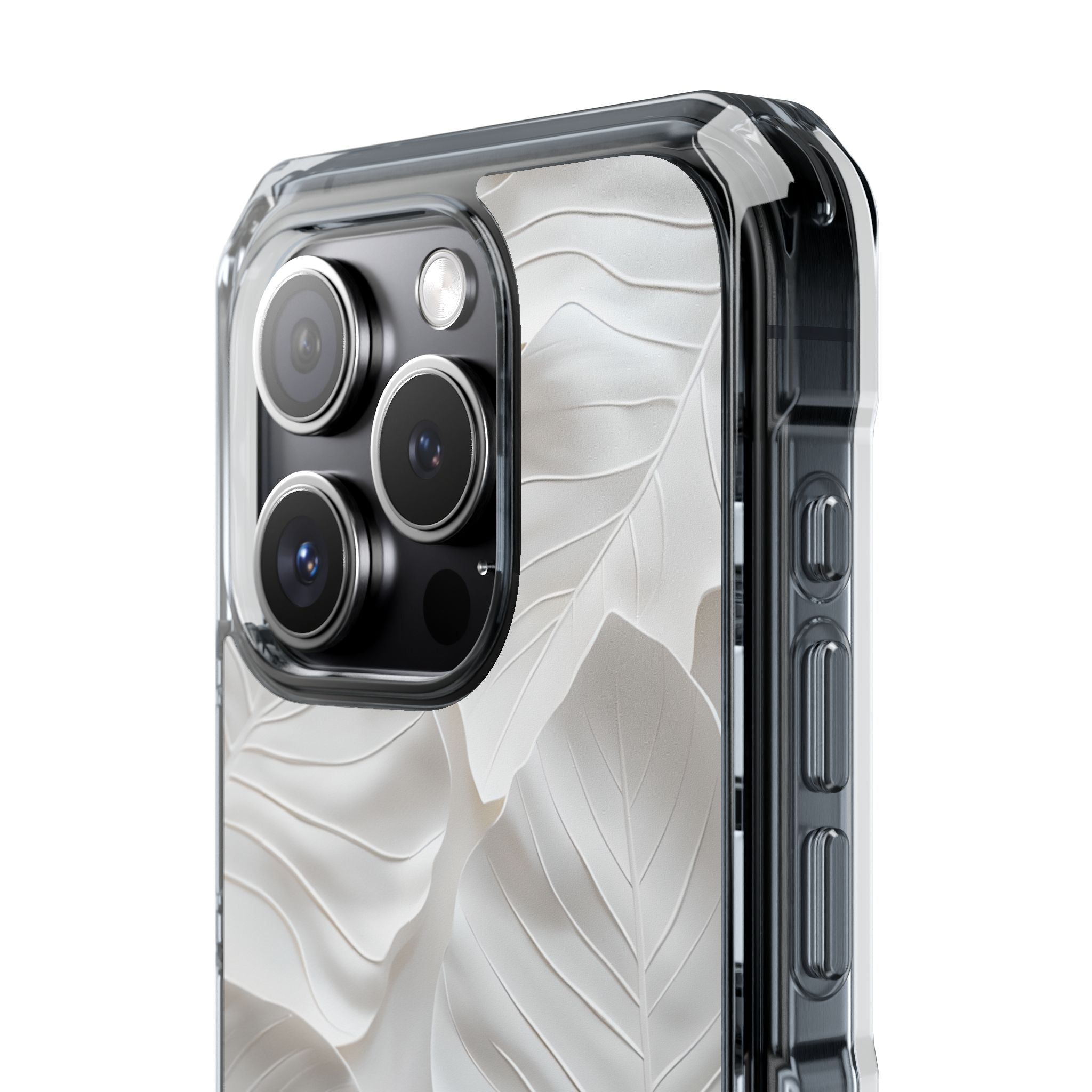 Elegant Leaf Relief iPhone Case - Impact