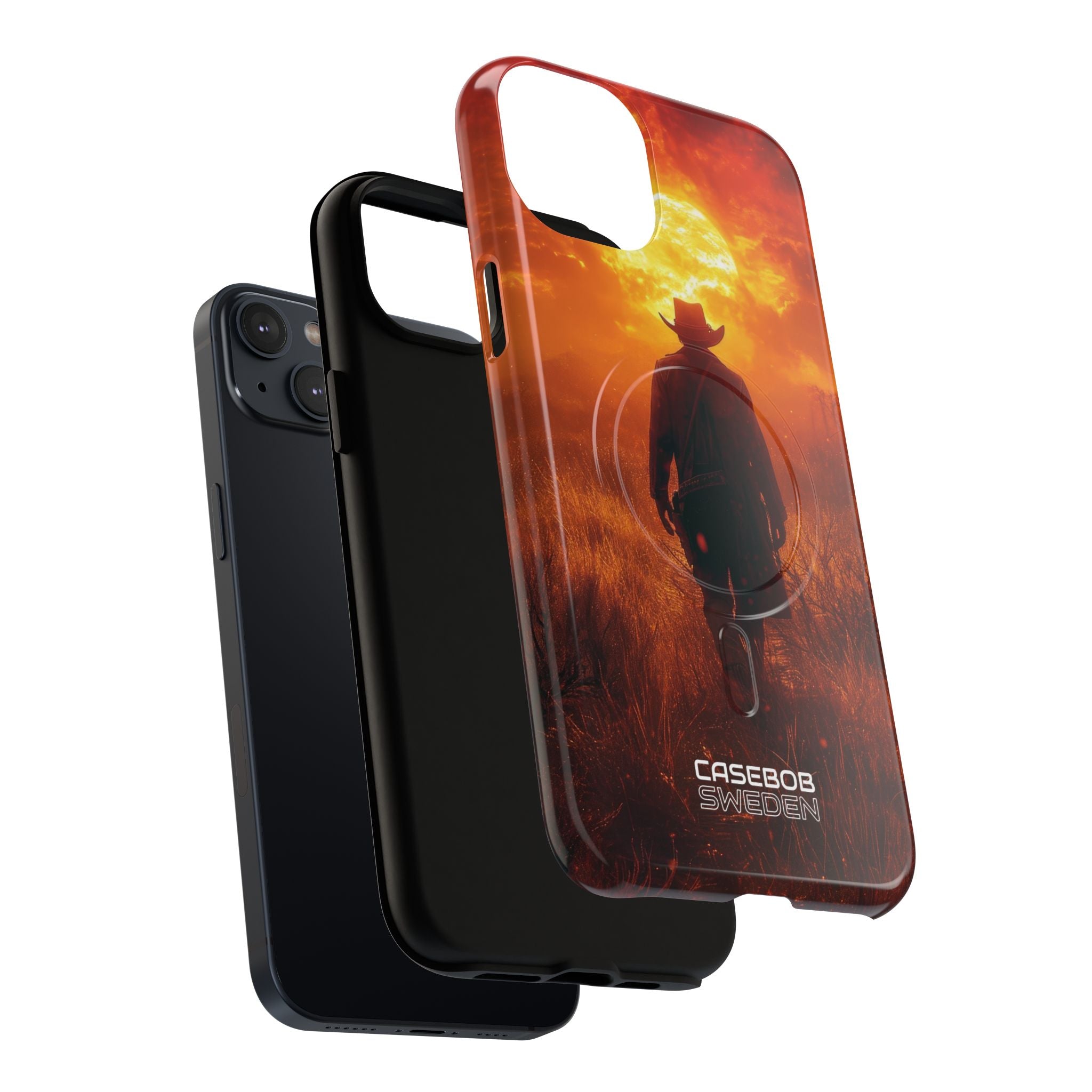 Fiery Sunset Cowboy iPhone 14 - Tough+