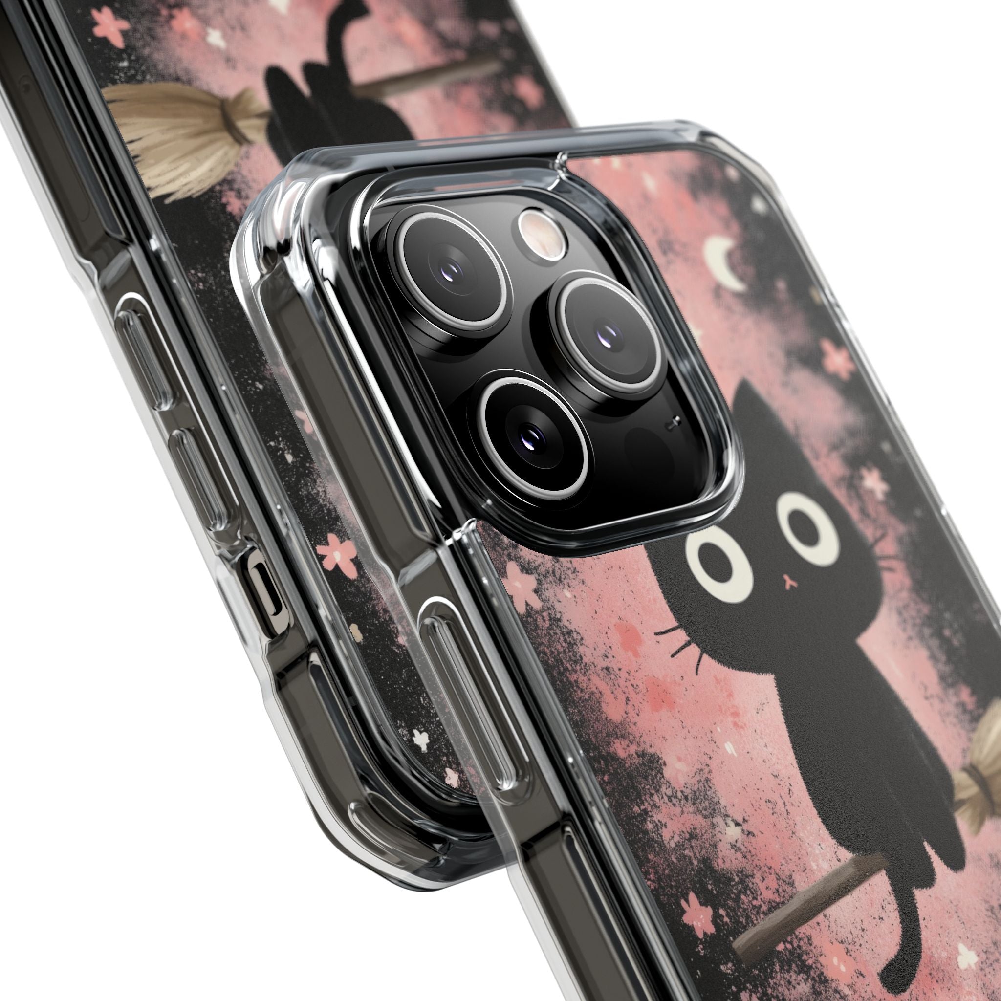 Whimsical Cat Soars iPhone Case - Impact