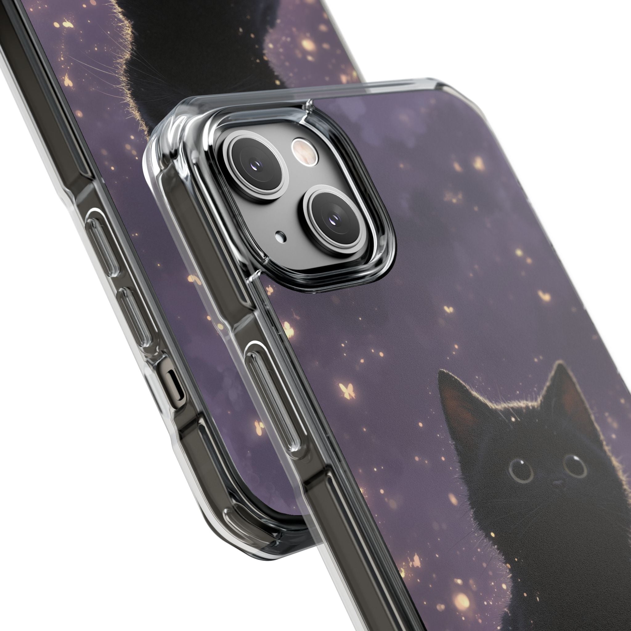 Whimsical Cat Soars iPhone Case - Impact