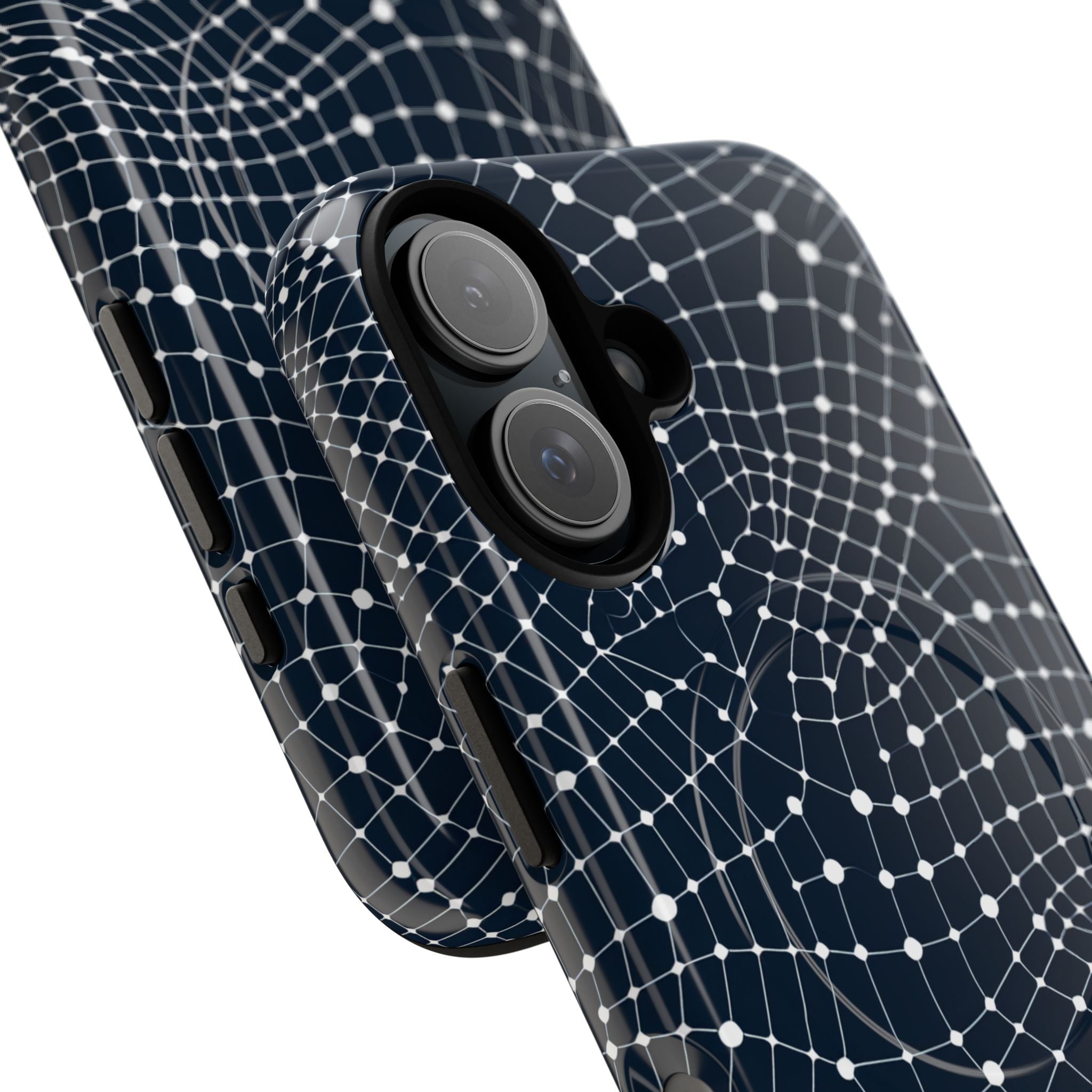 Warped Grid Web iPhone 16 - Tough+