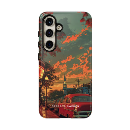 Mid-Century Nostalgia Streetscape Samsung S24 - Tough Phone Case