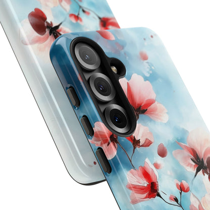 Pink Blossom Drift Samsung S25 Case - Tough